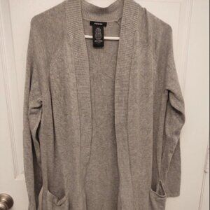 Premise Grey-Heather Cardigan With Pockets, Size M